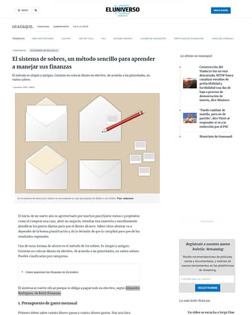 CAPTURA WEB EL UNIVERSO