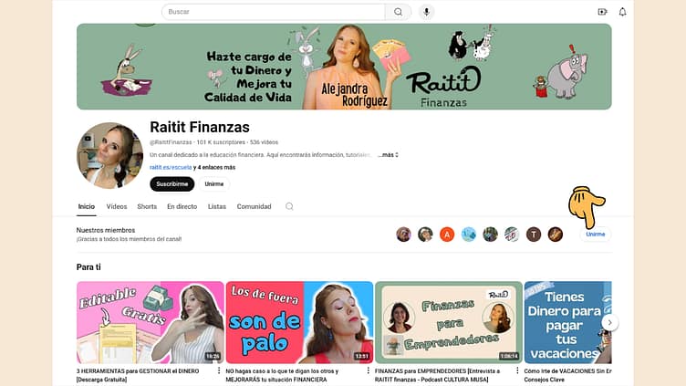unirse miembros raitit finanzas