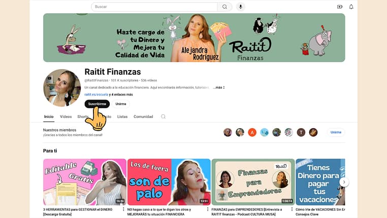 suscribirse suscripcion youtube raitit finanzas